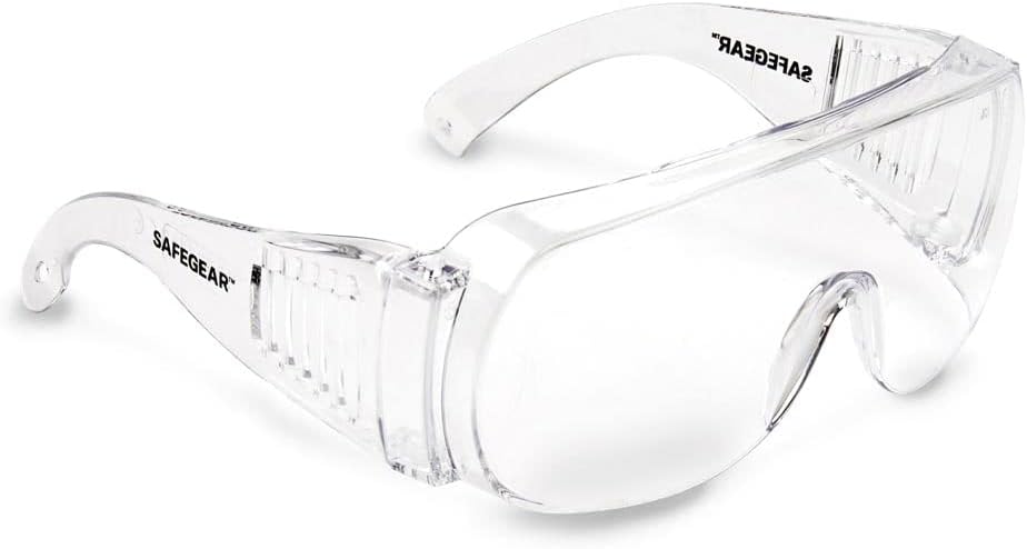 J. J. Keller & Associates, Inc. Over-The-Glasses Safety Glasses 5-pk. - Anti-Fog & Anti-Scratch Safety Glasses for Men & Women, Clear Frame - ANSI Z87.1 Compliant, Lightweight, Comfortable, SAFEGEAR
