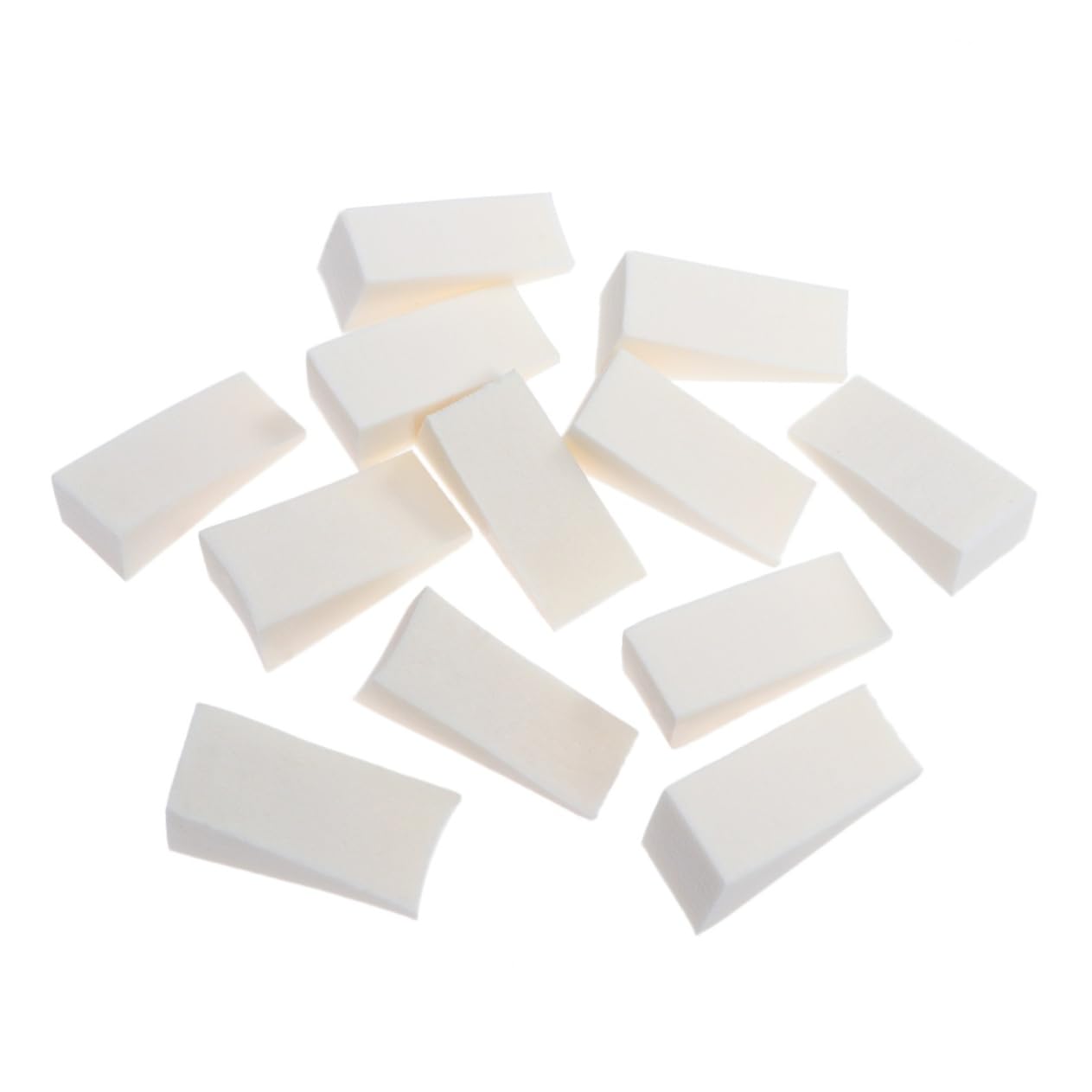 OHPHCALL 12pcs Gradient Nail Sponges Manicure Tools for Color Fade Effects White Sponge for Nail Art and Pedicure Applications