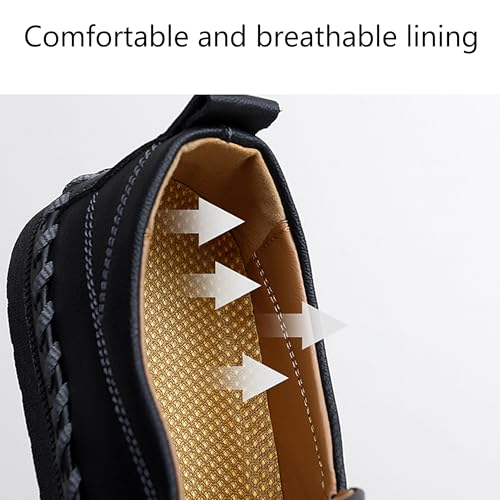 Mens Loafers Shoes Breathable Slip-on Casual Shoes Work Business Sneakers Ofice Driving Dress Shoes3