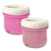 Unisex Kids Fleece-Lined Ribbed Thermal Knit Neck Warmer Gaiter | Double Layer Winter Scarf Face Covering for Skiing, Hiking & Outdoor Activities(Rose Red/Pink)