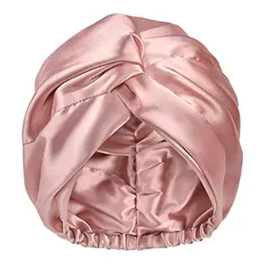 YANIBEST Satin Bonnet Silk Bonnet Sleep Cap for Women Hair Care Adjustable Knotted Turban Hat for Curly Natural Hair