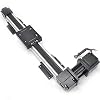 High Speed 100mm Stroke Belt Drive Linear Guide Rail Motion Slide Actuator Module +Nema23 Motor for CNC Linear Position Kit