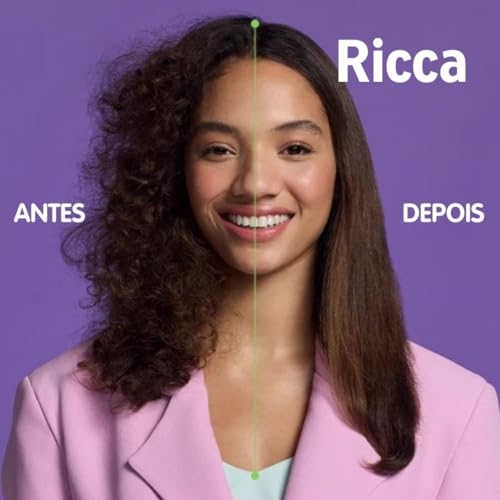 Ricca Flat Brush Escova Alisadora