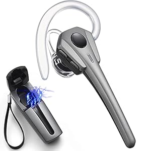 Angteela Bluetooth-headset, Bluetooth-oortje V5.0 met oplaadhoesje, 27 uur speeltijd handsfree draadloze oortelefoon met…