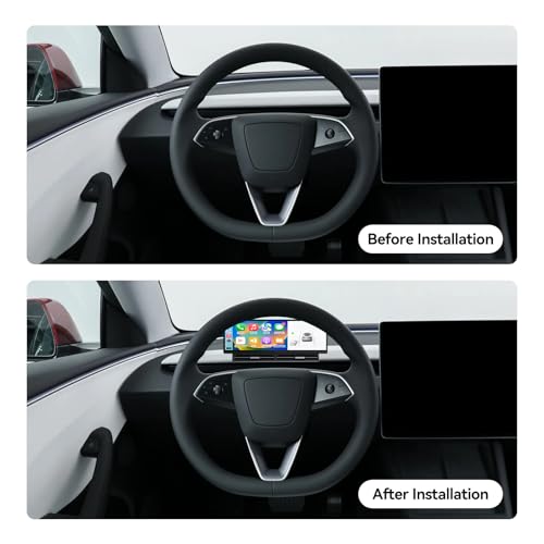 Image of 10.88 Inch Head Up Display Compatible with Tesla Model 3 Highland 2024 /Model Y Juniper 2025, Smart Dashboard Touch Screen Instrument Cluster Display with Wireless CarPlay /Android Auto /Camera /Air Vent
