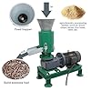 TECHTONGDA Wood Pellet Machine Press Pelletizer for Sawdust, Corn Straw, Peanut Shells, Rice Husks with 2 Head Rollers 8MM Holes Plate 7500W 220V