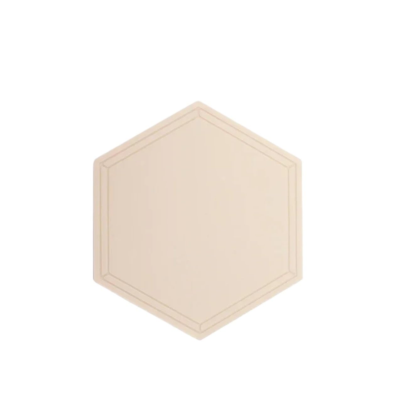 Silicone Table Pad Waterproof Heat Insulation Anti-skid Kitchen Gadget Easy Cleaning Dinnerware Placemat for Home Kitchen(Beige)
