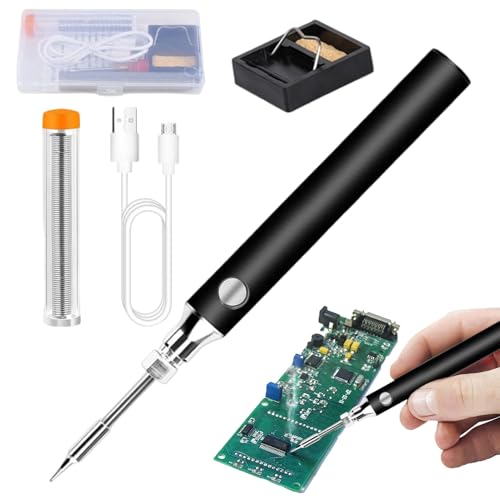 Soldador recargable | Pluma de soldadura inalámbrica de 3 velocidades, soldador de precisión, herramienta eléctrica de calentamiento rápido para proyectos profesionales de fabricación de manualidades