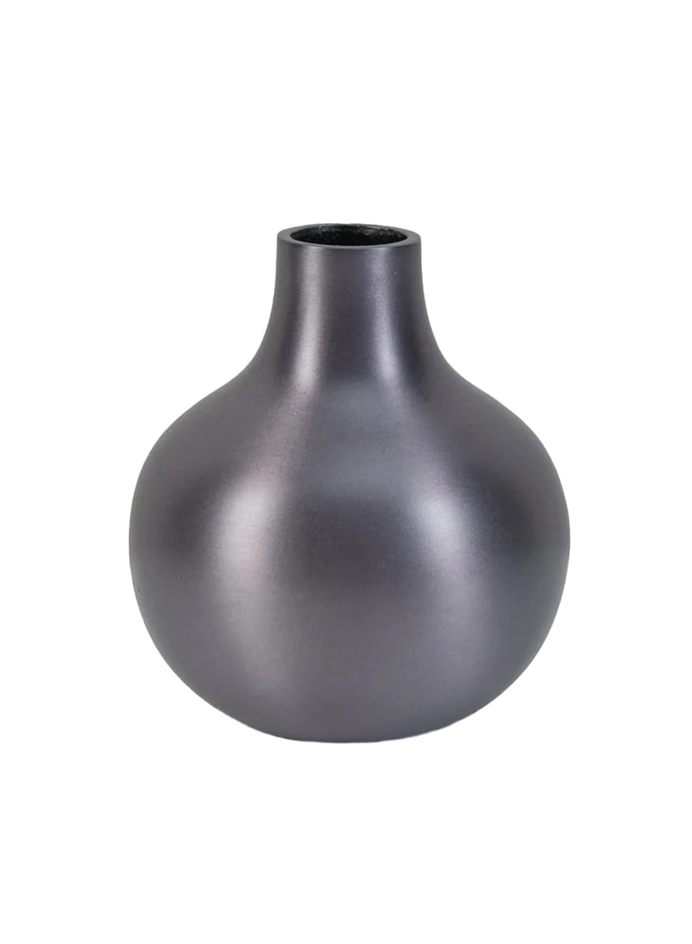 Serene Spaces Living Lunara Matte Aluminum Vase, Modern Tapered Vase for Single Stems, Decorative Display, Sleek Accent for Minimalist Home or Office Décor, 3.5