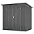 Mulinsonfly 6x4 FT Outdoor Metal Storage Shed with Frame Floor & Sloping Roof, Lockable Double Door, Weatherproof Steel Garden Shed for Tools, Lawn Equipment & Patio Supplies