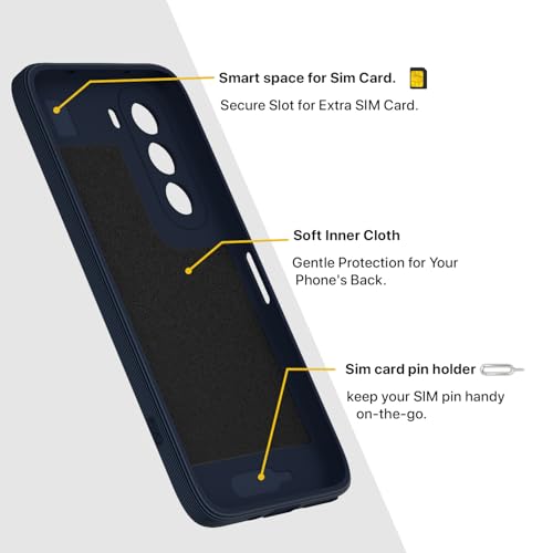 Image of Pikkme Back Cover for Realme P4x 5G Soft Matte Silicone Mag-Safe Design (Mag-Safe Not Support) Camera Protection | Slim Fit Bumper Cover (Blue)