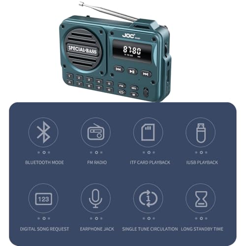 Radio Transistor Portátil AM/FM Diymore con Bluetooth y Altavoz miniatura 4