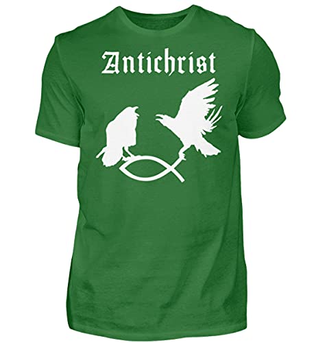 T-shirt Antichrist vert Large pour homme qui refuse les motifs fades et sans caractère