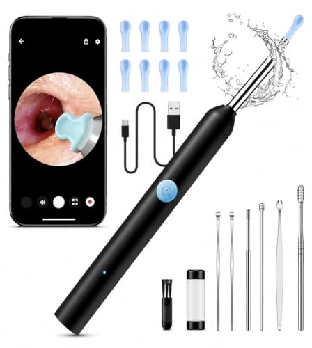 SEA5A Ear Wax Remover Cleaner Electric Earwax Removal Kit USB Charge Reusable Safe Electric Ear Suction Portable Deep Earwax Cleaner for Adults Kids