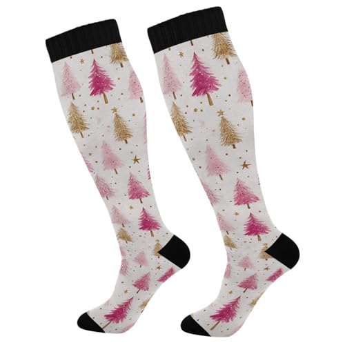 Image of Wusikd Cats Compression Socks for Women and Men Circulation Cute Long Socks for Athletic Running 1