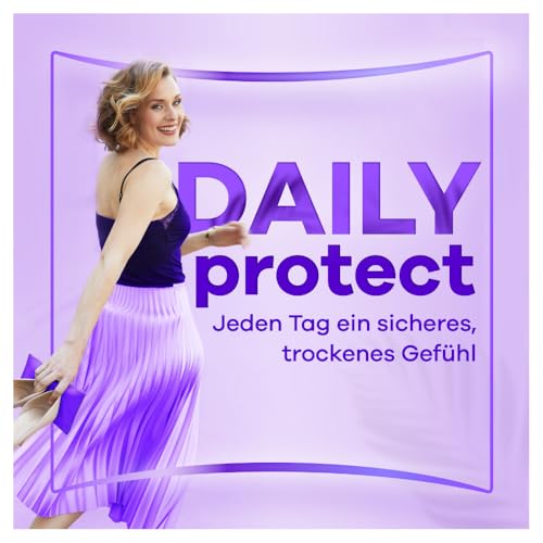 Always Daily Protect Long Slipeinlagen 64 Stück, 0 Prozent Duftstoffe, bequem mit seitlichem Auslaufschutz – Bild 3