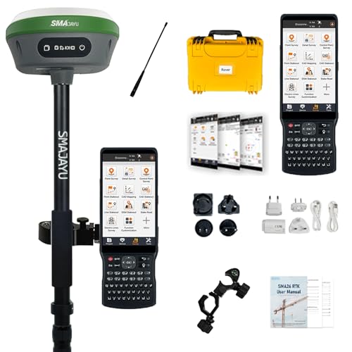 【Compensazione dell'inclinazione】 Il GNSS RTK SMA26 Pro offre un'accuratezza di inclinazione fino a 2,5 cm (con angoli di inclinazione ≤30°), consentendo misurazioni precise in aree difficili da raggiungere senza necessità di calibrazione, e supporta un angolo massimo di misurazione dell'inclinazione fino a 60°