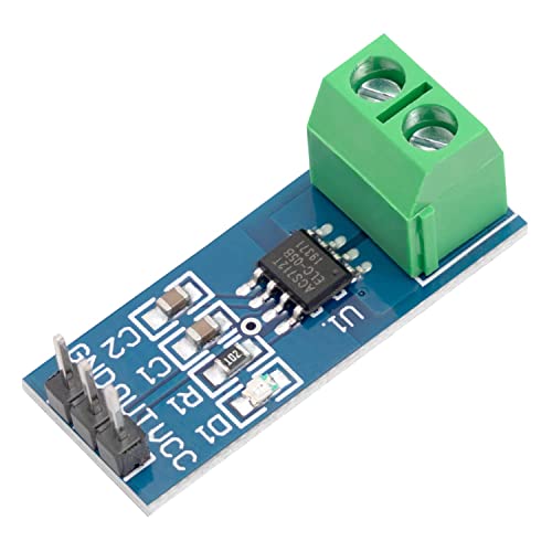 AZDelivery ACS712 Sensor de Corriente 20A módulo de Rango de medición Compatible con Arduino con E-Book Incluido!