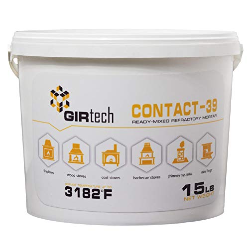 GIRTech CONTACT-39 Furnace Cement and Fireplace Mortar (15)