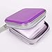 Siveit CD Case, 40 Capacity CD/DVD Case Holders Wallet Hard Plastic DVD Disc Cases Storage Binder for Car Home Office Travel (Purple)