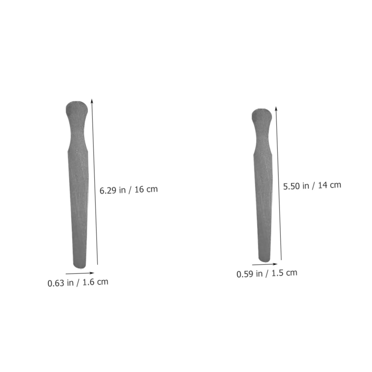 OUNONA 12pcs Stainless Steel Reusable Tongue Depressors Professional Metal Tongue Sticks for Oral Examination and Household Use Includes and Lightweight and Portable