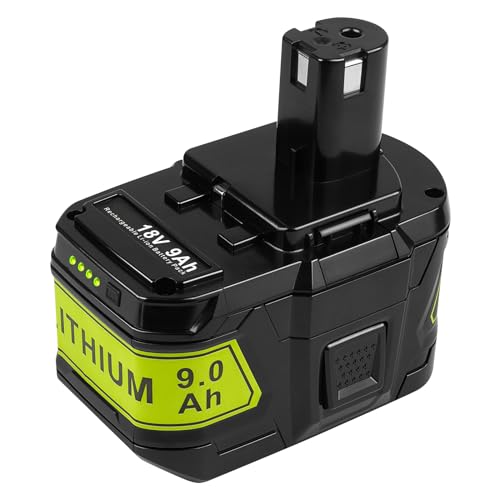 Fancy Buying 9.0 Ah Battery for Ryobi 18V Battery for Ryobi ONE+P102 P103 P105 P107 P108 P109 P122 Cordless Tool Battery [2Pack] (1 Pack)
