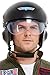 Smiffys 42961 Casque de luxe sous licence officielle Top Gun pour homme, noir, taille unique