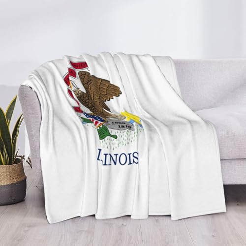 Couverture de lit EdWal en microfibre premium et design Illinois durable