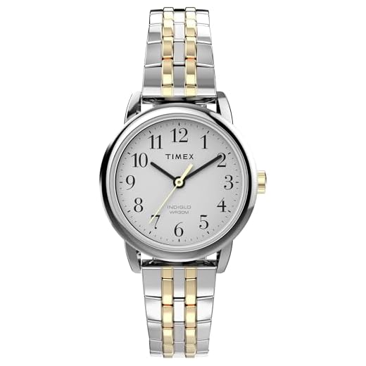 Timex Women's T2P298 Easy Reader 25mm Dress Two-Tone Stainless Steel Expansion Band Watch