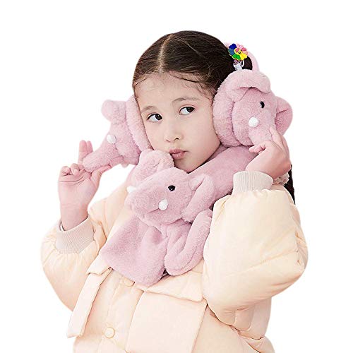Soft Elephant Earmuffs Kids Faux Fur Cute Ear Warmers Warm Furry Ear Muff Covers2