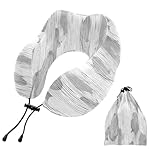Matériaux et design : notre coussin de voyage pour avion est fabriqué en tissu polaire cristal, doux au toucher et doux pour la peau. Le noyau intérieur est fabriqué en matériau 100 % polyester combiné avec de la mousse à mémoire de forme de qualité, offrant un soutien élevé et une capacité de rebond, prenant soin de votre cou. Sa forme de bosse en forme de U s'adapte aux courbes du cou, du visage et de l'arrière de la tête, elle est adaptée pour réduire la pression du cou et vous permettre de profiter d'un maximum de confort.