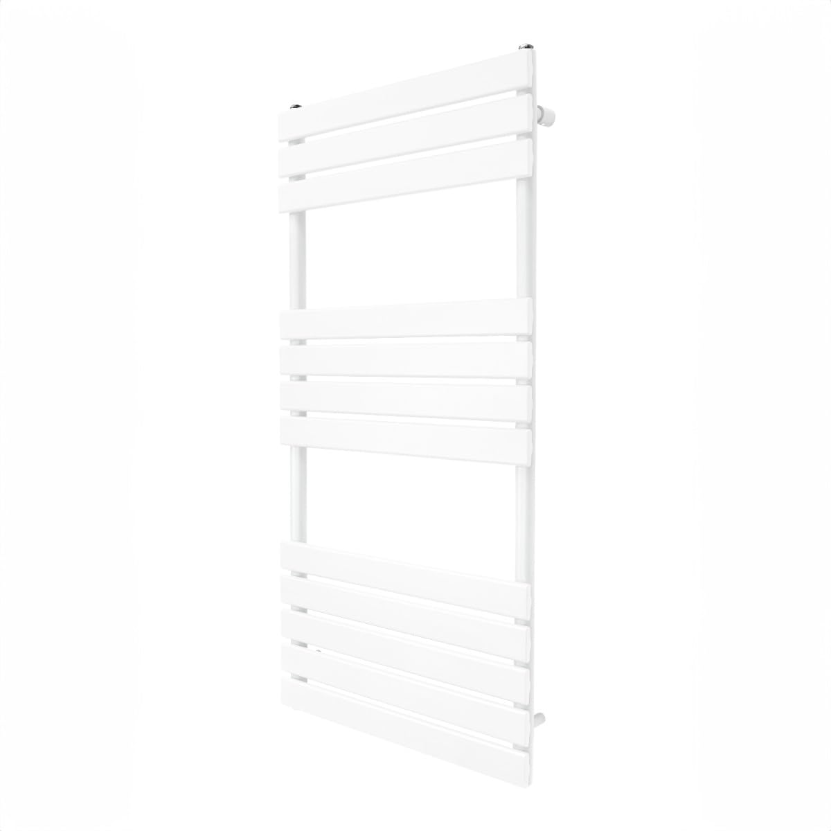 Monstershop White Flat Panel Towel Radiator - 1200mm x 600mm - Steel - CE Approved