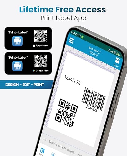 Image of SEZNIK Rudra Thermal Label Printer | Direct Thermal + Transfer | E-Commerce 304 DPI HD Print | USB, Bluetooth, WiFi | Shipping, Jewellery, Excel Print, MRP, Barcode | 1 Year Warranty | No SellerFlex