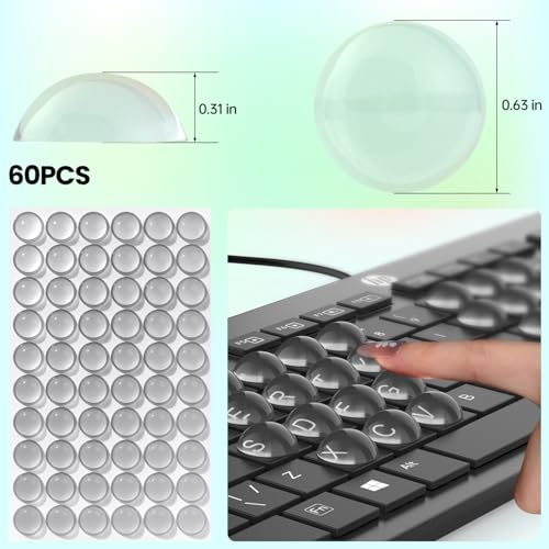 110 adhesivos de vidrio para teclado, ultra transparentes miniatura 2