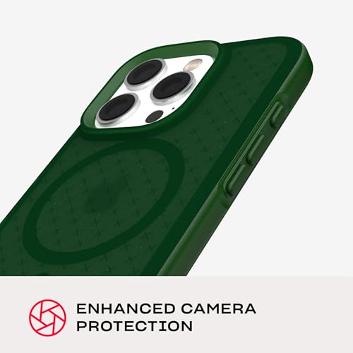 Image of Tech21 EvoCheck for iPhone 16 Pro - Compatible with MagSafe - Impact Protection Case - in Forest Green