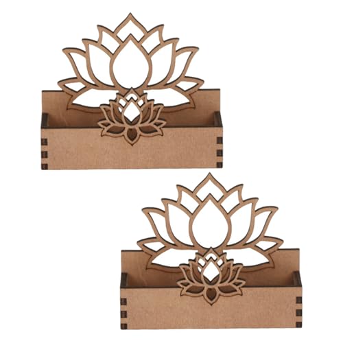Tarjetero de madera zen para mesas de despacho, organizador de fotos y estética minimalista