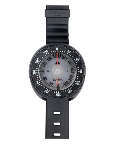SUUNTO Dive SK-8 Boussole de Plongée Professionnelle, Compass Étanche, Cadran Phosphorescent, Large fenêtre de Lecture latérale, Visibilité Optimale...
