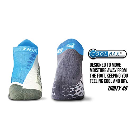Thirty48 Running Socks for Men and Women Features Coolmax Fabric That Keeps Feet Cool & Dry - 1 Pair or 3 Pairs2