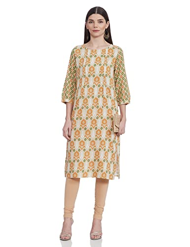 Image of Max Women Rayon Regular Fit Regular Printed Straight Kurta