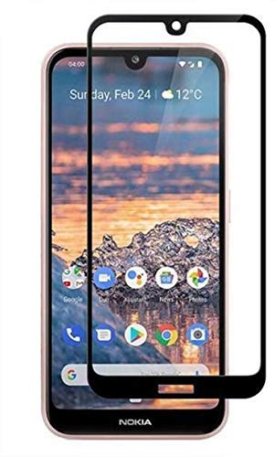 Image of Tempered Glass Screen Protector Compatible For Nokia 3.2 Full Screen Coverage (Except Edge to Edge) and Free Complete Easy Installation kit.