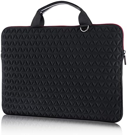 Laptop sleeve,14 Inch Diamond Laptop Sleeve Case Cover,Water Resistant Slim Computer Bag for 14 inch HP, Dell, Lenovo, Asus Notebook,Samsung, Sony, Chromebook, Ultrabook,Gifts for Men and Women, Black