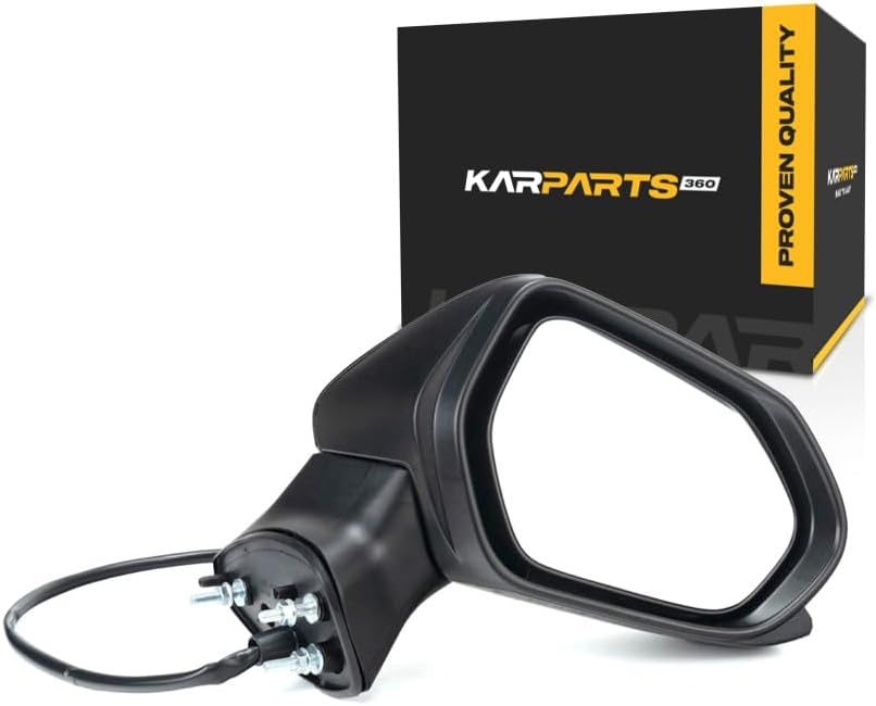 KarParts360 For Toyota Camry 2018-2024 Door Mirror Assembly Passenger Side | Power | Gloss Finish | Non-Heated | Replacement For 87910-06800 | 87915-33030-C0 | TO1321366