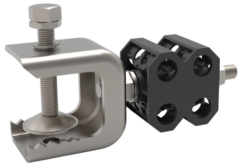 P/N: FFDH-47A-100; diámetro 4-7 mm, amplia gama de cables de un solo bloque con adaptador de ángulo de dientes, orificio de montaje: M8, Cantidad: 100 PS (100, diámetro 4-7 mm, doble pila)