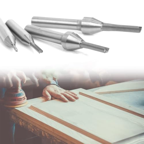 Sinoprotools Nutfräser 8mm Schaft, 4 Stück Gerade Oberfräsen-Bits Set, Holz Fräser Router Bit, Handfräse Holzfräser Fräser Zubehör, Geeignet Zum BesäUmen und Nutfräser 2/3/5/6mm