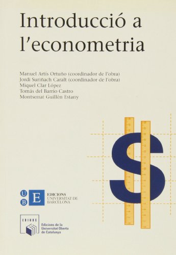 Portada de Introducció a l'econometria