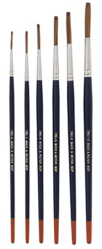 Andrew Mack Brush AM1961-0-10 Series 1961 Mack & Meyer Mop Pinstriping Brushes Sizes 0-10