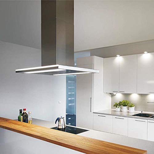 Futuro Futuro Island-Mount Range Hood 36" 940-Cfm | Streamline | Stainless Steel Vent Hood | Modern Italian Exhaust Hood | Energy-Efficient Led, Ultra-Quiet W/Blower #TOP6