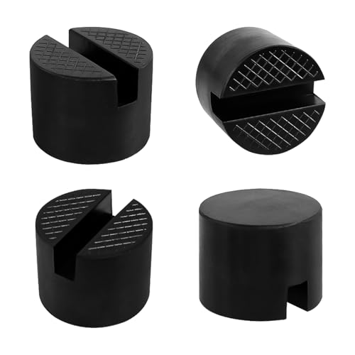 4 Stück Wagenheber Gummiauflage Universelle 50mm Durchmesser Auflage für Hebebühnen Rangierwagenheber