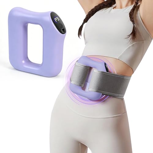 Oeedsns Electric Full-Body Fascia Ring Full-Body Fascia Ring Massager with Adjustable Strap 8 Vibration Modes Hands-Free Fast Fat Burning for Belly Back Legs Waist