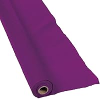 Vista 1 de Rollo de mantel desechable color morado ciruela (100 pies de largo)